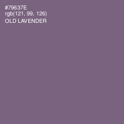 #79637E - Old Lavender Color Image